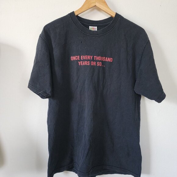 James Patterson Jester Shirt Black Large Distressed Black Fruit of the Loom - Picture 3 of 6